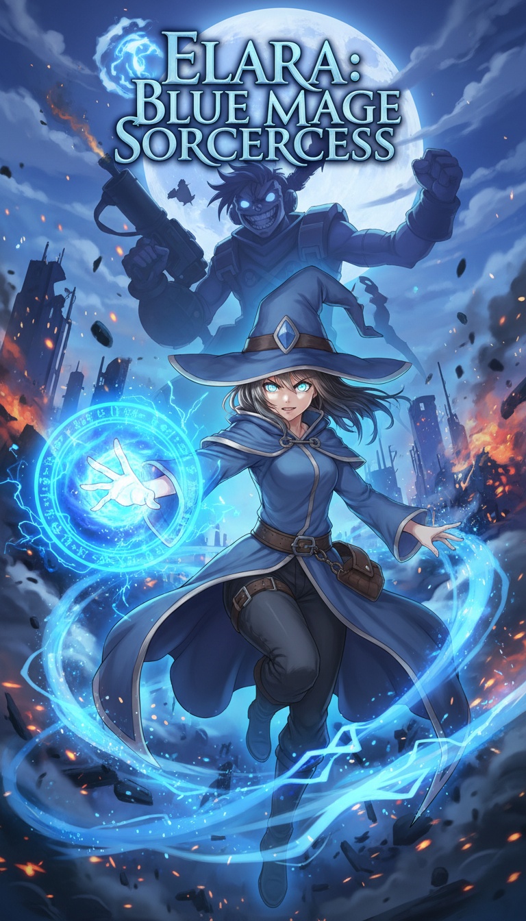 Elara: Blue Mage Sorceress | Anime Series - Trimz